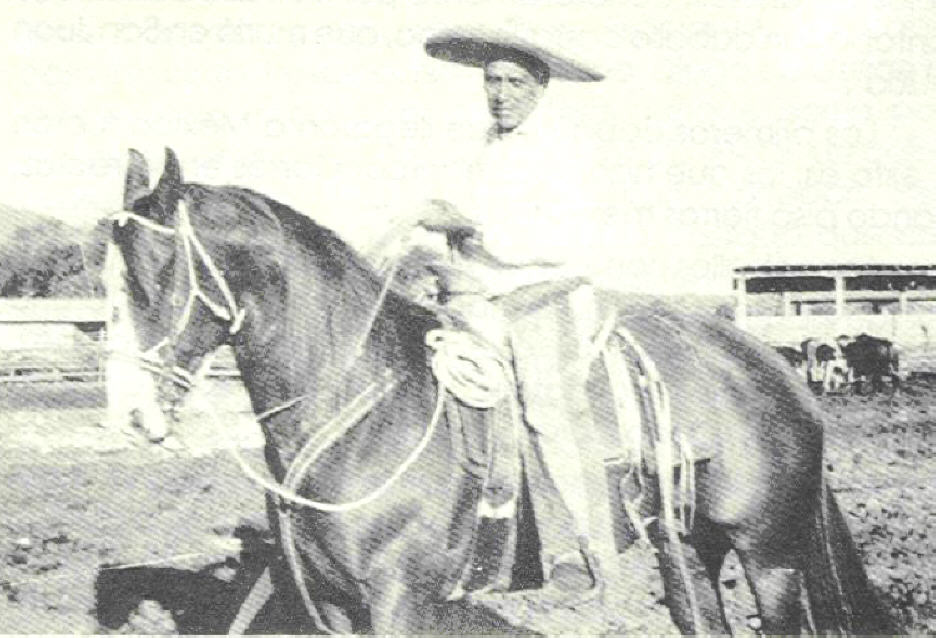 Don Facundo Caballero a caballo